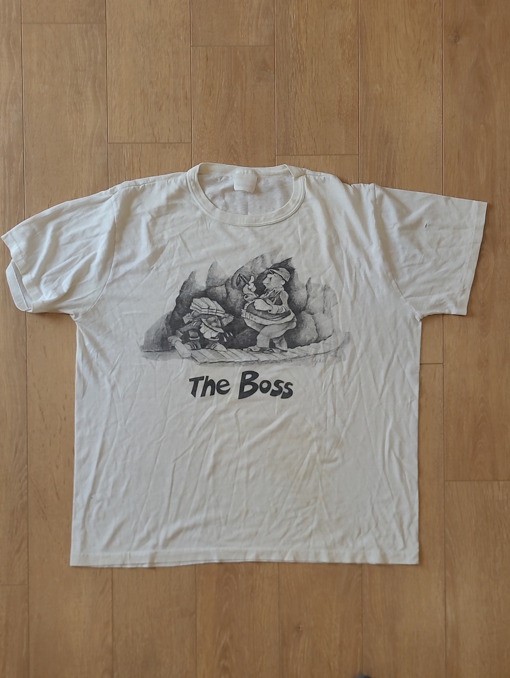 80/90's Penmans Single-Stitch Humorous, Retro cartoon illustration "The Boss"